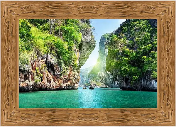 Картина в раме - Лагуна