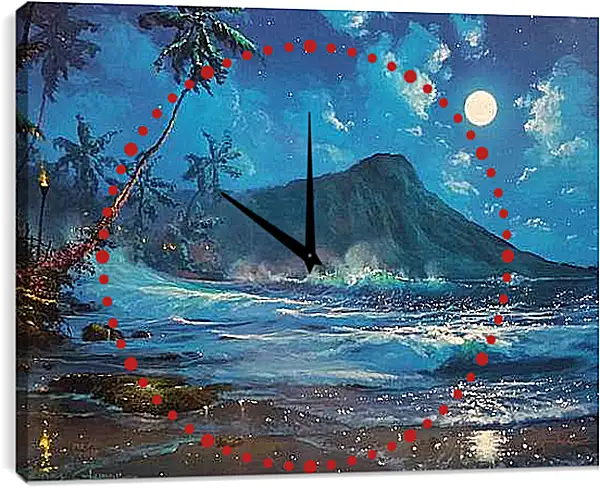 Часы картина - Пляж