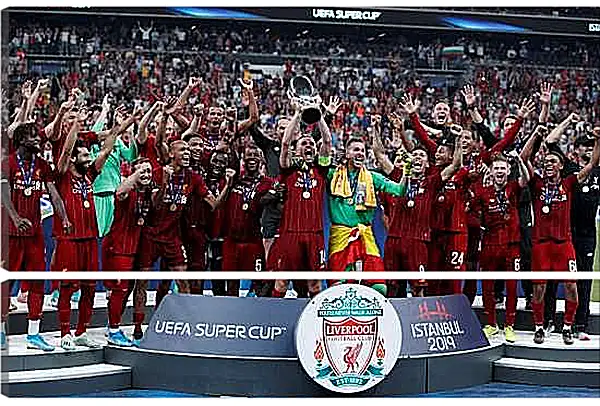 Модульная картина - Победа в суперкубке. Ливерпуль. Liverpool