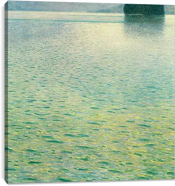 Постер на подрамнике - Insel im Attersee. Густав Климт