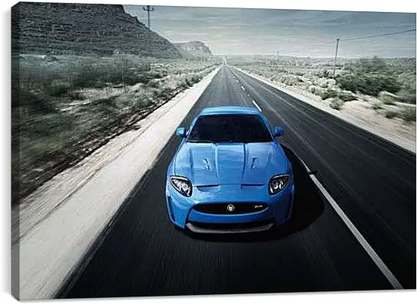 Постер на подрамнике - Автомобиль на дороге