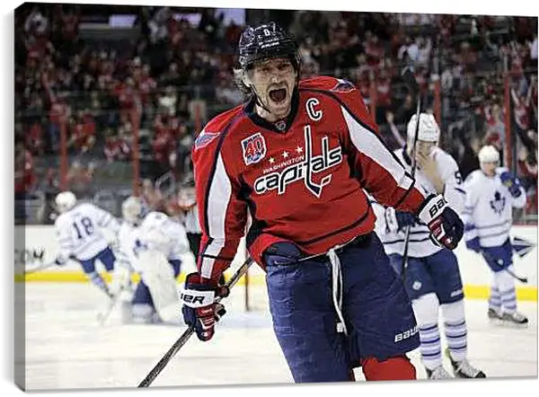 Постер на подрамнике - Александр Овечкин. Вашингтон Кэпиталз.
