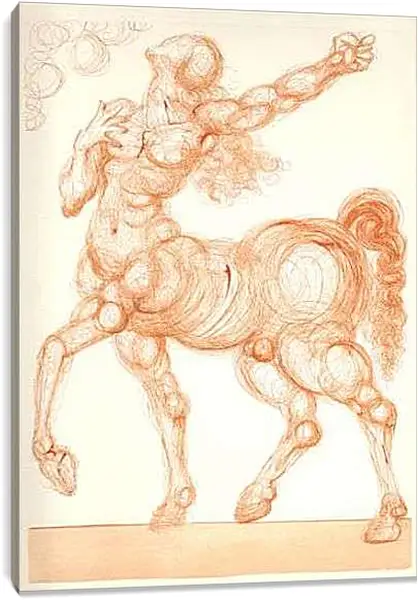 Постер на подрамнике - Неизвестная картина. Сальвадор Дали