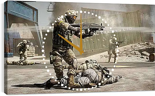 Часы картина - Battlefield: Bad Company 2