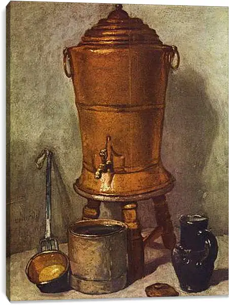 Постер на подрамнике - Der Wasserbehalter. Жан Батист Симеон Шарден
