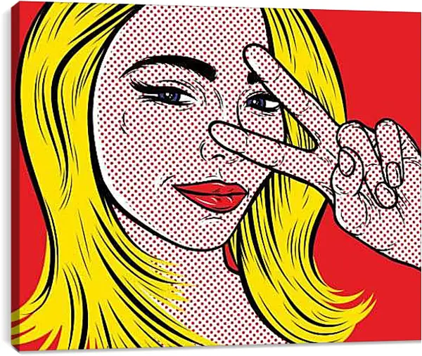 Постер на подрамнике - Привет