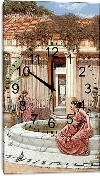 Часы картина - Innocent Amusements. Джон Уильям Годвард