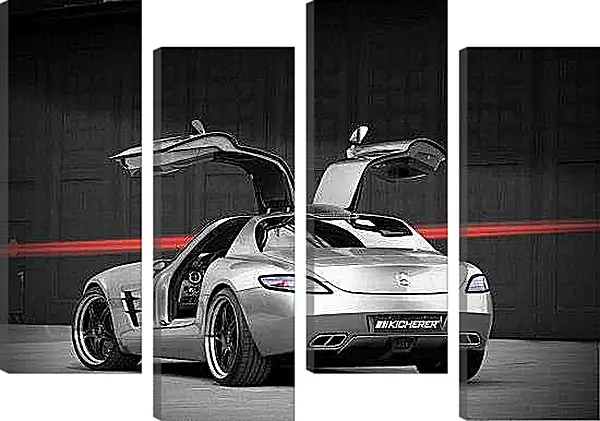 Модульная картина - Двухдверный мерседес