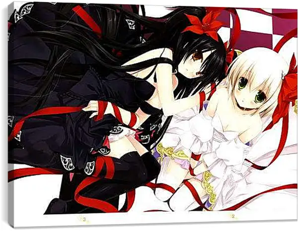 Постер на подрамнике - Очаровательные подружки