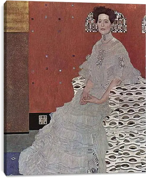 Постер на подрамнике - Bildnis Fritza Riedler. Густав Климт