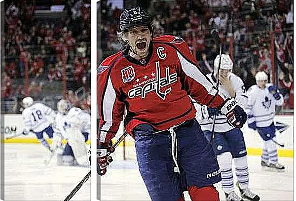 Модульная картина - Александр Овечкин. Вашингтон Кэпиталз.