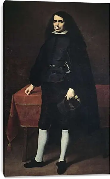 Постер на подрамнике - Портрет неизвестного кабальеро. Бартоломе Эстебан Мурильо