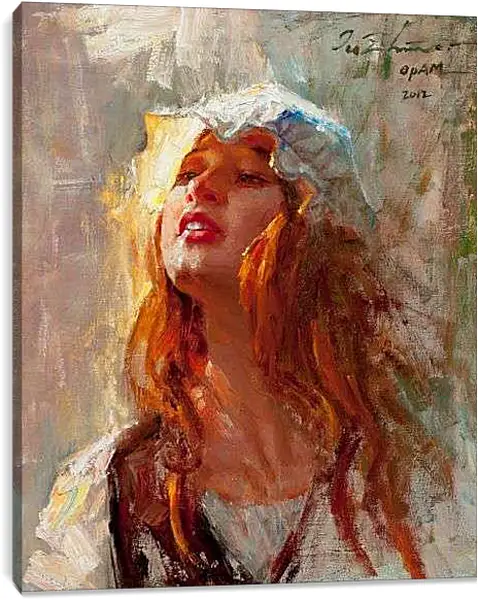 Постер на подрамнике - Рыжие волосы