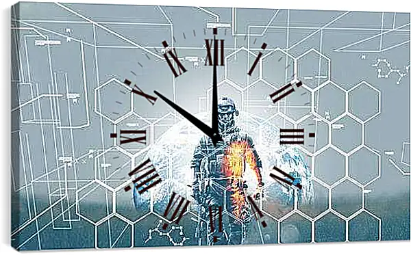 Часы картина - battlefield 3, soldier, graphics