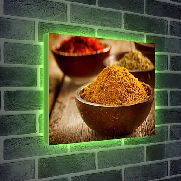 Лайтбокс световая панель - Пиалы со специями. Ароматы Кухни.