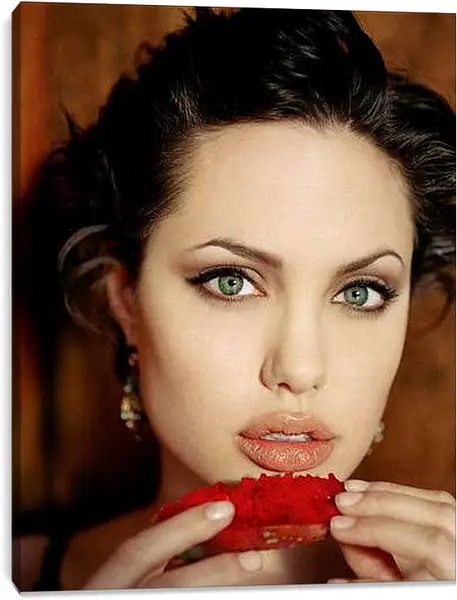 Постер на подрамнике - Angelina Jolie - Анджелина Джоли
