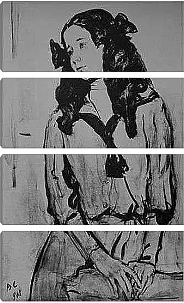 Модульная картина - Портрет З. Валентин Александрович Серов