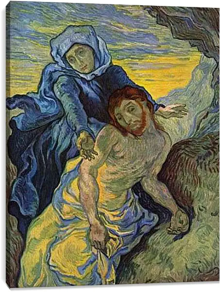 Постер на подрамнике - Pieta. Эжен Делакруа