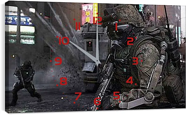 Часы картина - Call Of Duty: Advanced Warfare
