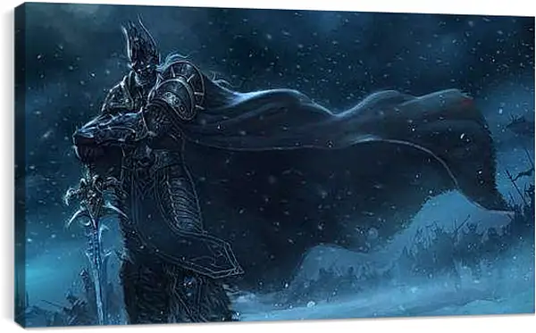 Постер на подрамнике - warcraft, lich king, sword