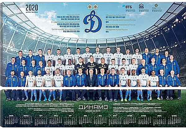 Модульная картина - ФК Динамо Москва. FC Dynamo Moscow