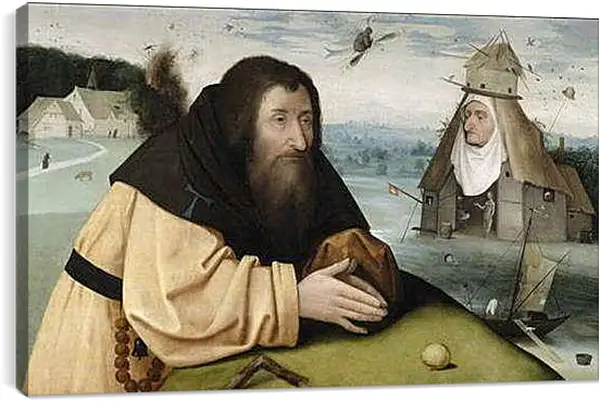 Постер на подрамнике - The Temptations of Saint Anthony. Иероним Босх