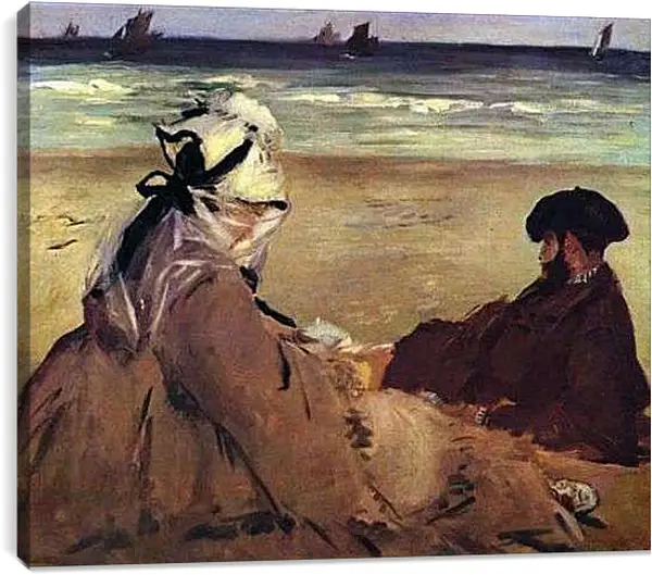 Постер на подрамнике - Am Strand. Эдуард Мане