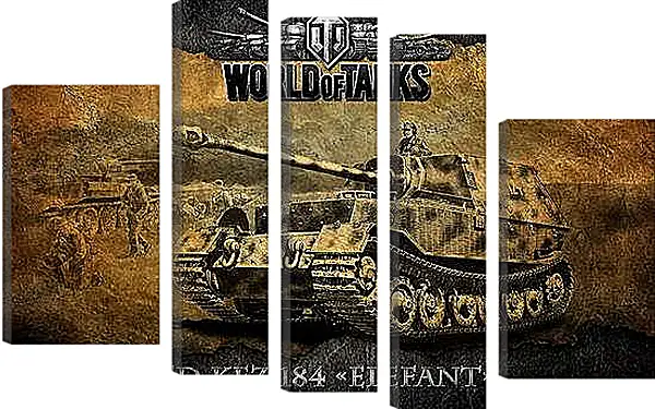 Модульная картина - World Of Tanks