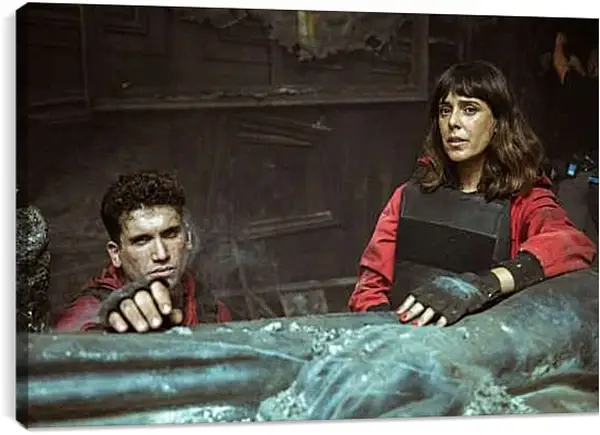 Постер на подрамнике - Бумажный дом. La casa de papel