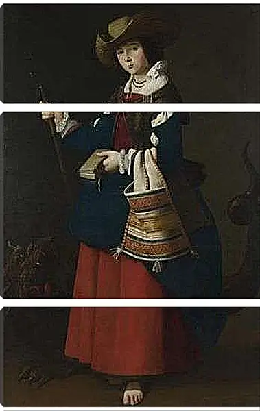 Модульная картина - Saint Margaret of Antioch. Святая Маргарита Антиохийская. Франсиско де Сурбаран