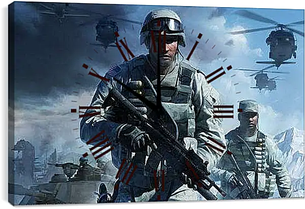 Часы картина - Battlefield: Bad Company 2