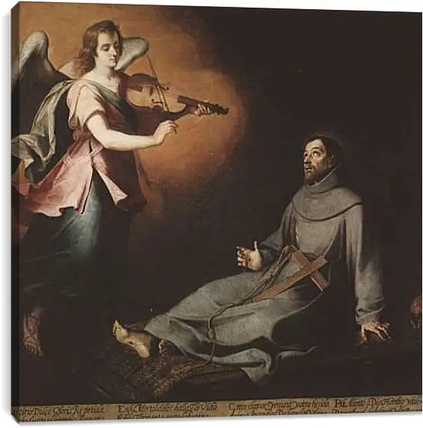 Постер на подрамнике - Видение Св. Франсиско. Бартоломе Эстебан Мурильо