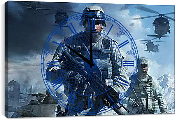 Часы картина - Battlefield: Bad Company 2