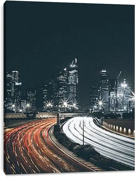 Постер на подрамнике - Московский трафик