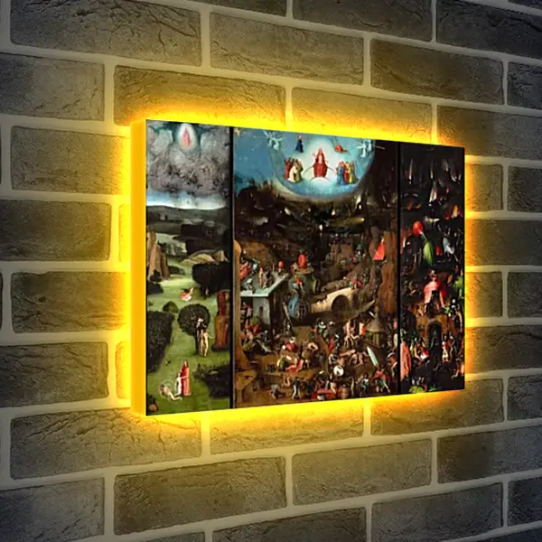 Лайтбокс световая панель - Страшный суд. Иероним Босх