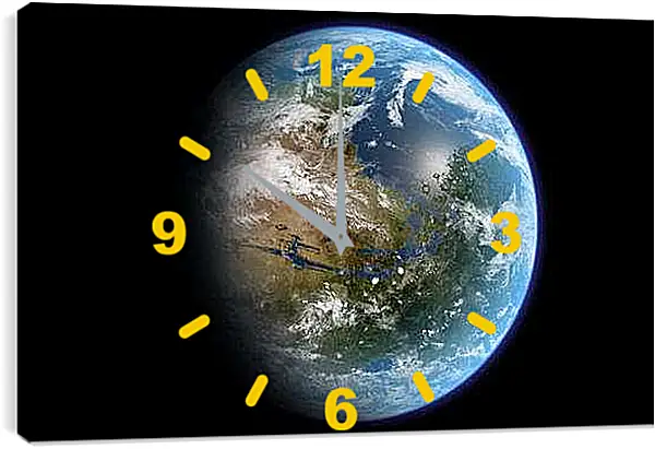 Часы картина - Земля