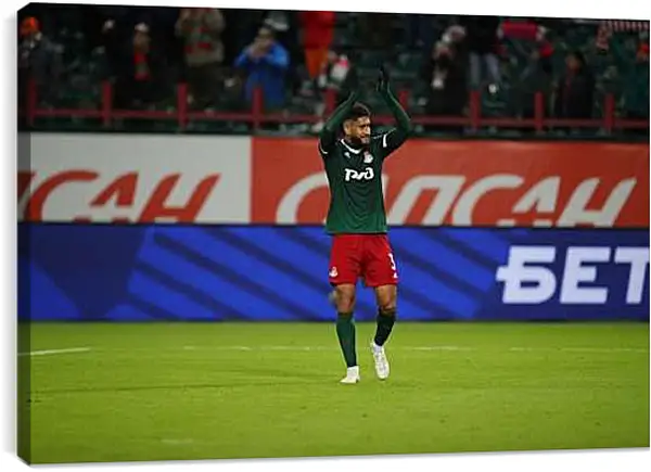 Постер на подрамнике - Пабло Насименто. Локомотив Москва. Lokomotiv Moscow