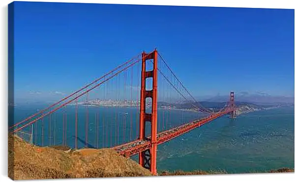 Постер на подрамнике - Мост в Сан-Франциско