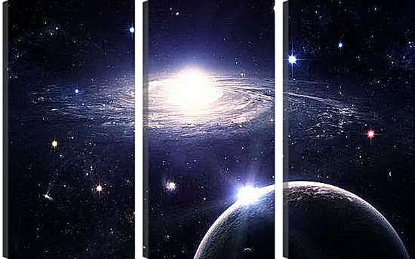 Модульная картина - Далекая галактика