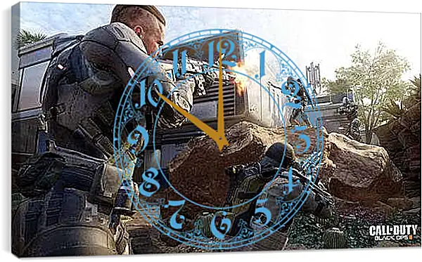 Часы картина - Call Of Duty: Black Ops III