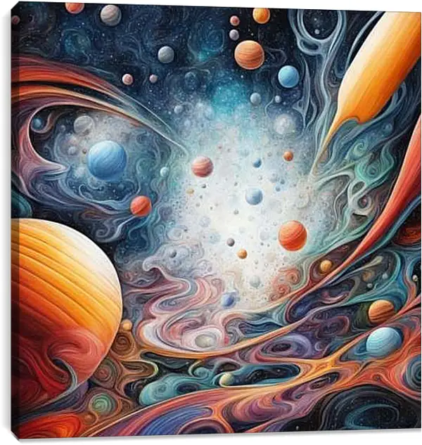 Постер на подрамнике - Космос