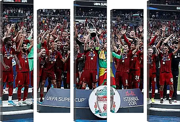 Модульная картина - Победа в суперкубке. Ливерпуль. Liverpool
