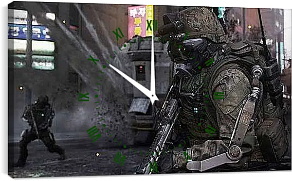 Часы картина - Call Of Duty: Advanced Warfare