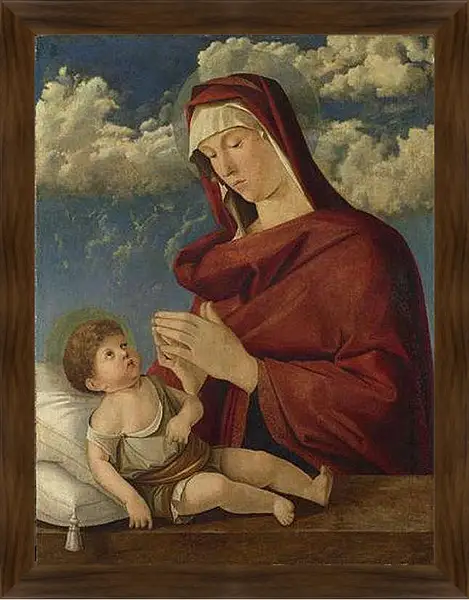 Картина в раме - The Virgin and Child. Джованни Беллини