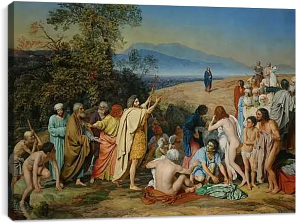 Постер на подрамнике - Явление Христа народу. Иванов Александр