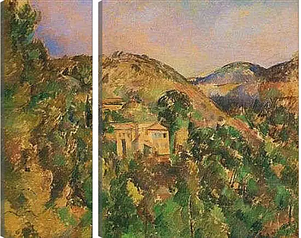 Модульная картина - La Colline des Pauvres. Поль Сезанн