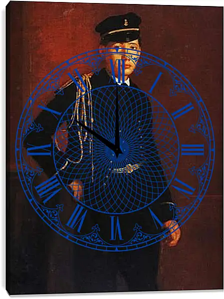 Часы картина - Achille de Gas en aspirant de marine. Эдгар Дега