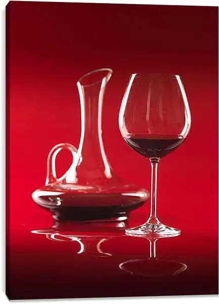 Постер на подрамнике - Кувшин с вином. Винная Симфония.