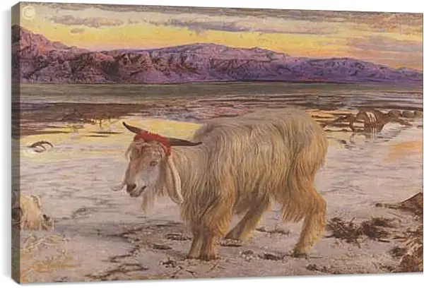 Постер на подрамнике - Козёл отпущения. Уильям Холман Хант