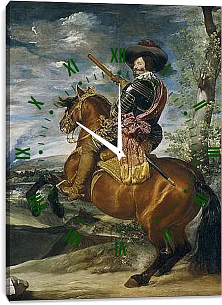 Часы картина - Gaspar de Guzman Count-Duke of Olivares. Диего Веласкес